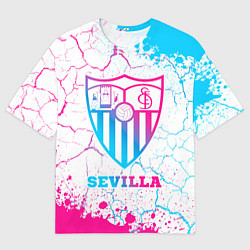 Мужская футболка оверсайз Sevilla FC Neon Gradient