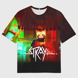 Футболка оверсайз мужская Stray: Бродяжка, цвет: 3D-принт