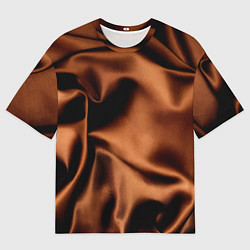 Футболка оверсайз мужская Шелк шоколадный оттенок, цвет: 3D-принт