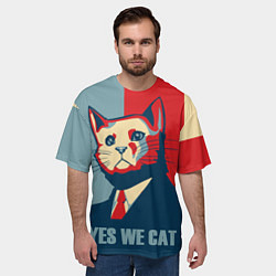 Футболка оверсайз мужская YES WE CAN T, цвет: 3D-принт — фото 2