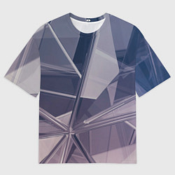 Мужская футболка оверсайз Стеклянная мозаика