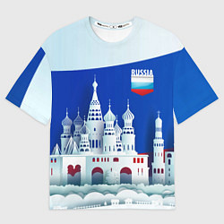 Футболка оверсайз мужская Moscow: made in Russia, цвет: 3D-принт