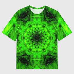 Мужская футболка оверсайз Abstract Flower