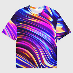 Футболка оверсайз мужская Яркая цветная композиция, цвет: 3D-принт