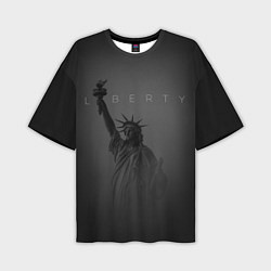 Мужская футболка оверсайз LIBERTY - СТАТУЯ СВОБОДЫ