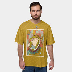 Футболка оверсайз мужская Отдыхающая лягуха, цвет: 3D-принт — фото 2