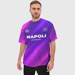 Футболка оверсайз мужская Napoli legendary sport grunge, цвет: 3D-принт — фото 2