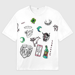 Футболка оверсайз мужская Modern tattoo, цвет: 3D-принт
