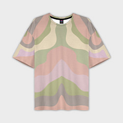 Мужская футболка оверсайз Абстрактный цветной узор abstract