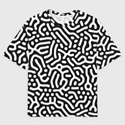 Мужская футболка оверсайз Лабиринт - паттерн