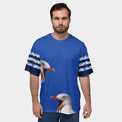 Футболка оверсайз мужская Не ори на меня, цвет: 3D-принт — фото 2