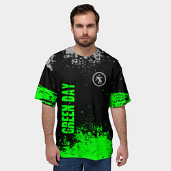 Футболка оверсайз мужская Green day - hits, цвет: 3D-принт — фото 2