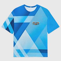 Мужская футболка оверсайз Geely - абстракция треугольники