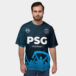 Футболка оверсайз мужская PSG legendary форма фанатов, цвет: 3D-принт — фото 2