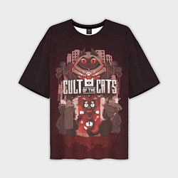Мужская футболка оверсайз Dark Cult Of The Cats