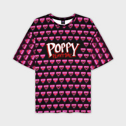 Футболка оверсайз мужская Poppy Playtime - Kissy Missy Pattern - Huggy Wuggy, цвет: 3D-принт