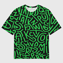 Футболка оверсайз мужская Каллиграффити, цвет: 3D-принт