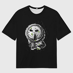 Футболка оверсайз мужская Криповый пирог на Хеллоуин, цвет: 3D-принт