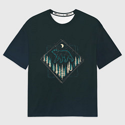 Футболка оверсайз мужская Созвездие медведицы, цвет: 3D-принт