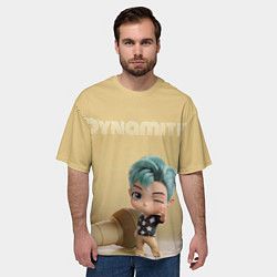 Футболка оверсайз мужская Life is Dynamite, цвет: 3D-принт — фото 2