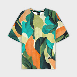 Мужская футболка оверсайз Multicoloured camouflage