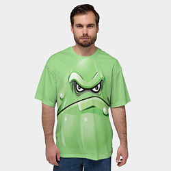 Футболка оверсайз мужская Plants vs Zombies Кабачок, цвет: 3D-принт — фото 2