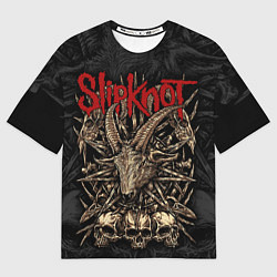Футболка оверсайз мужская Slipknot - goat head, цвет: 3D-принт