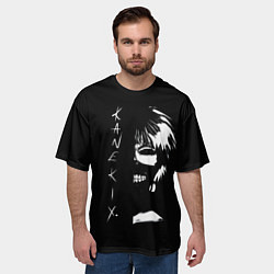 Футболка оверсайз мужская Tokyo Ghoul Kaneki Ken - anime, цвет: 3D-принт — фото 2
