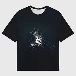 Футболка оверсайз мужская Trollface мем, цвет: 3D-принт