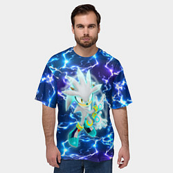 Футболка оверсайз мужская Ёж Сильвер, цвет: 3D-принт — фото 2