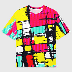 Футболка оверсайз мужская Простое граффити, цвет: 3D-принт
