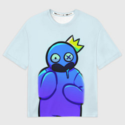 Футболка оверсайз мужская Blue Rainbow Friends, цвет: 3D-принт