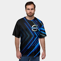 Футболка оверсайз мужская Volvo строгий стиль, цвет: 3D-принт — фото 2