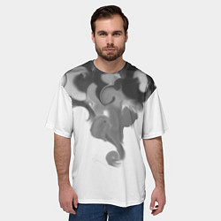 Футболка оверсайз мужская Тёмный дым, цвет: 3D-принт — фото 2