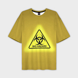 Мужская футболка оверсайз Biohazard - биологическая опасность