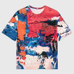 Футболка оверсайз мужская Текстура из красок, цвет: 3D-принт
