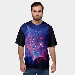 Футболка оверсайз мужская Узоры из линий и кругов, цвет: 3D-принт — фото 2