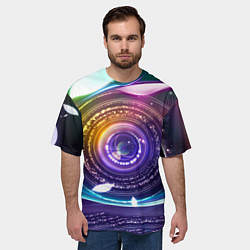 Футболка оверсайз мужская Глаз Вселенной, цвет: 3D-принт — фото 2
