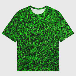 Футболка оверсайз мужская Трава, цвет: 3D-принт