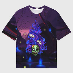 Футболка оверсайз мужская Мертвая русалка, цвет: 3D-принт