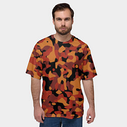 Футболка оверсайз мужская Камуфляж Common Orange, цвет: 3D-принт — фото 2