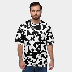 Футболка оверсайз мужская Камуфляж Cowskin средний, цвет: 3D-принт — фото 2