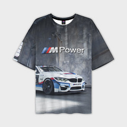 Футболка оверсайз мужская BMW M4 GT4 - racing team - motorsport, цвет: 3D-принт