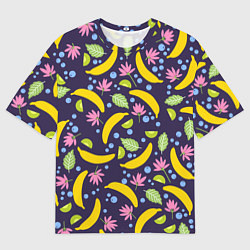 Футболка оверсайз мужская Фруктовый каскад, цвет: 3D-принт