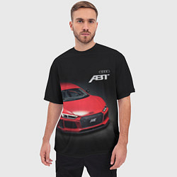 Футболка оверсайз мужская Audi quattro ABT autotuning, цвет: 3D-принт — фото 2