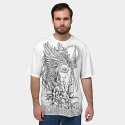 Футболка оверсайз мужская Фрейя, цвет: 3D-принт — фото 2
