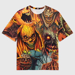 Футболка оверсайз мужская Монстры ужасные хэллоуинские, цвет: 3D-принт