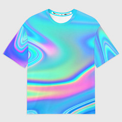 Футболка оверсайз мужская Переливы цветов, цвет: 3D-принт