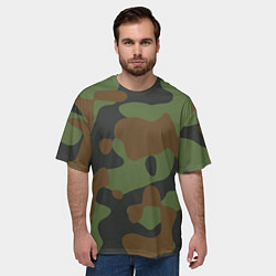 Футболка оверсайз мужская Камуфляж ВСР-93 крупный, цвет: 3D-принт — фото 2