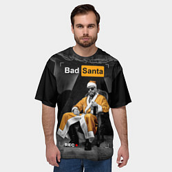 Футболка оверсайз мужская Bad Santa REC, цвет: 3D-принт — фото 2